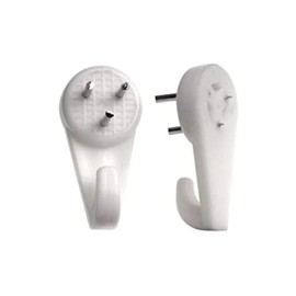Non Trace Picture Hooks Nylon Invisible Hard Wall Drywall 30mm Picture Hanging Kit for Photo Frame Hanging Plasterboard Small Hooks Pack of 20.