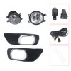 RainMan S Left+Right Clear Bumper Pair of Front Fog Light