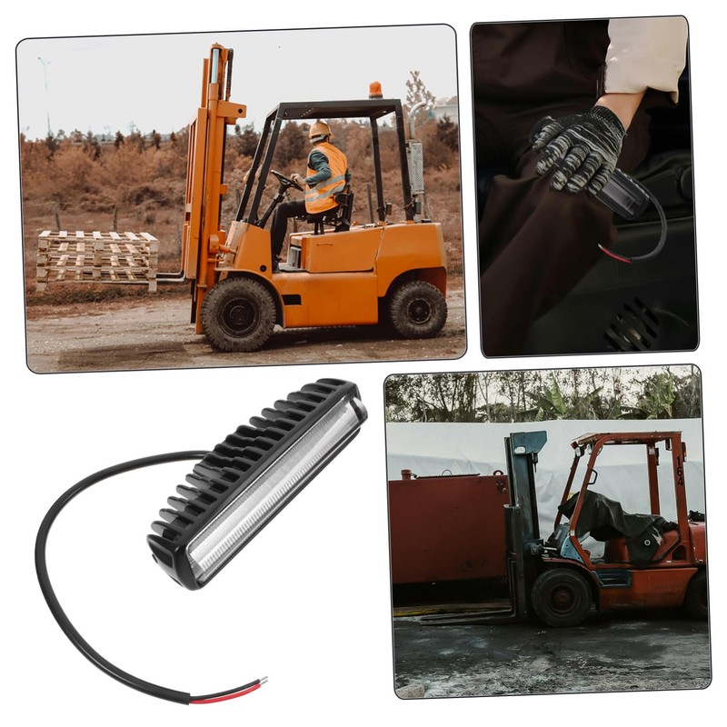 ABOOFAN Blue LED Forklift Safety Light Bar Non Glare Straight