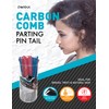 Donna Carbon Parting Pin Tail/Rat Tail Combs, Anti-Static, Heat Resistant