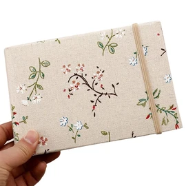 AZOFIA Photo Album 4x6 100 Pockets, Soft Fabric Cover Pictures Photo Albums Memory Book for Family Baby Wedding Anniversary Birthday (100 Pockets, Multicolor)