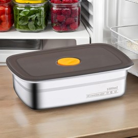 Stainless Steel Containers with Lids | Lunch Box Containers,3X Stackable Freezer Storage Case for Children, Students, Men, Women