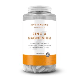 Myvitamins Zinc & Magnesium Capsules | High-Strength Blend with Vitamin B6 | Supports Immunity, Energy & Bone Health (270, Unflavoured)