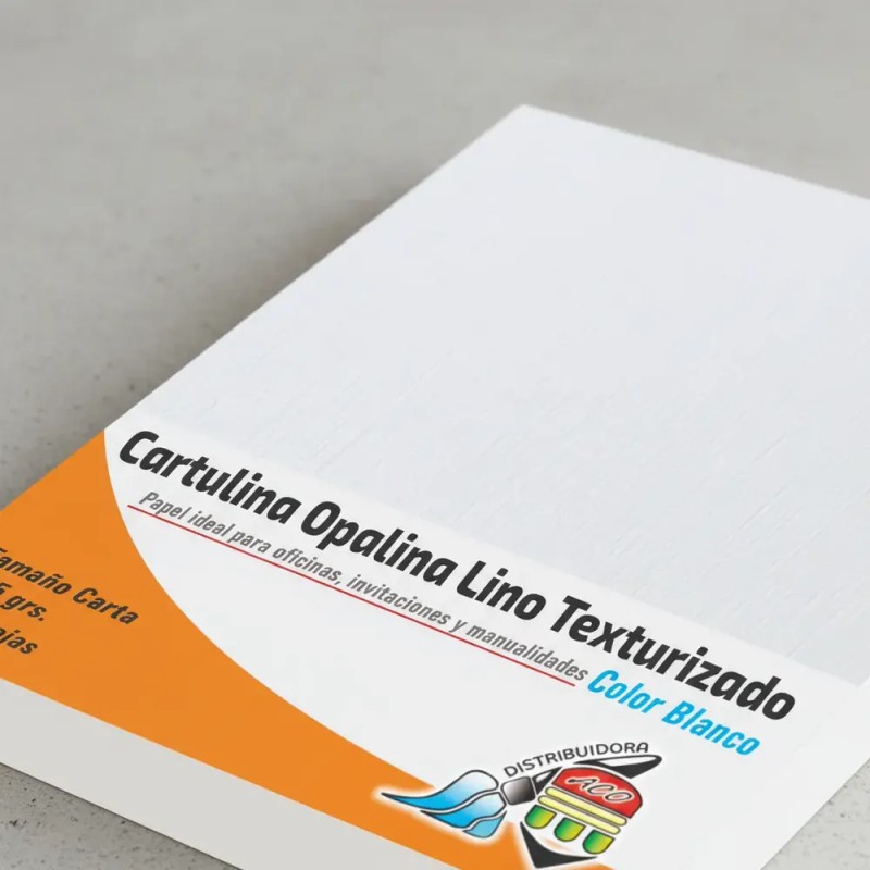 Cartulina Lino Texturizada Blanca 225gr Tela Importada Carta