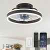 ZMISHIBO Low Profile Ceiling Fans with Lights and Remote, Modern
