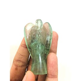 crystalmiracle Green Fluorite Guardian Fairy Angel Crystal Healing Reiki FENG Shui Gift Energy Meditation