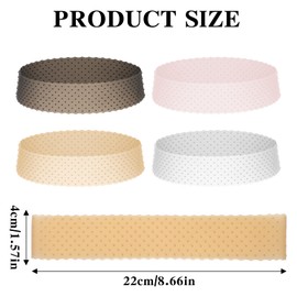 4Pcs Adjustable Silicone Wig Grip Band, Fix No Slip Wig Grip Band Seamless Elastic Bands for Wig, Wig Bands for Keeping Wigs in Place, Wig Accessories for Men and Women, Sports, Yoga - Fix Wig