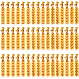 48 Pieces Softball Baseball Hair Ties Sports Elastic Headband Hair Accessories for Team Girls Players Gifts