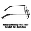 KKUADCEHI 2 Pairs Glasses Ear Cushion Soft Knitting Eye Glasses