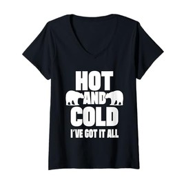 Womens Ice Water, Hot and Cold, I Have Everything, Eisbader V-Neck T-Shirt