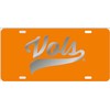 Tennessee Laser Cut Vols License Plate Car Tag Orange