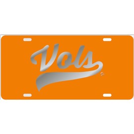 Tennessee Laser Cut Vols License Plate Car Tag Orange