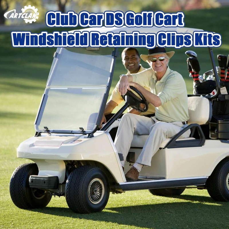Club Car DS Golf Cart Windshield Retaining Clips Kits with