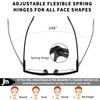 JM 3er-Pack Cateye-Lesebrille, Computerlesegerät mit Blaulichtblockierung für Damen und Herren