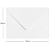 DJP 100 x 5"x7" Premium White Greetings Card Envelope 100gsm