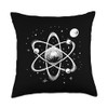 Scientist Science Atom Throw Pillow