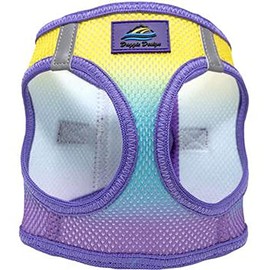 Doggie Design No Choke Dog Harness - Simple Step-in and Go Dog Vest for Small, Medium, and Large Breeds - Breathable Mesh Polyester Pet Harness - Lemonberry Ice - L