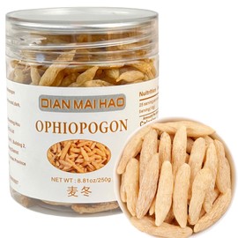 Ophiopogon Herb | Mai Men Dong Chinese Herb | Ophiopogon japonicus - Tonifies & Nourishes Yin and Moistens Lungs | #1 Pure, Medicinal Grade Chinese Herb, 8.8oz 麦冬