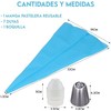 Lecute Set 9 Boquillas Duya Glaseado Acero Manga Pastelera Reutilizables