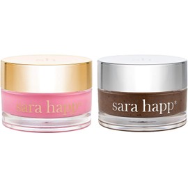 Sara Happ- Duo de mascarilla de arcilla dulce y exfoliante labial con azúcar y vainilla: tratamientos exfoliantes para labios, humectantes para el Dr.