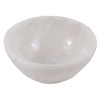 Harmonize Natural Snow Quartz Stone Bowl Hand Carved Crystal Reiki