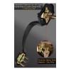 Cerradura Banna Puerta Principal Negra Aleación De Zinc Extensible 60