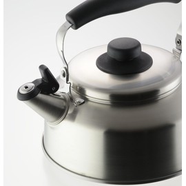 Yoshikawa Tsubame Sanjo YJ1296 Stainless Steel Whistling Kettle, 54 fl oz (1.6 L) Kettle, Seas Cooking, Induction & Direct Fire Compatible, Simple, Made in Japan