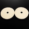 2枚入り ポリッシャー用 ウールパッド バフ研磨 研磨パッド 150mm