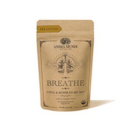 Anima Mundi Apothecary Té Tónico Para Pulmones Breathe - Mezcla De Hierbas Con Astrágalo, Reishi, Ortigas Y Jengibre - Mezcla Orgánica De Hojas Sueltas (57 G)