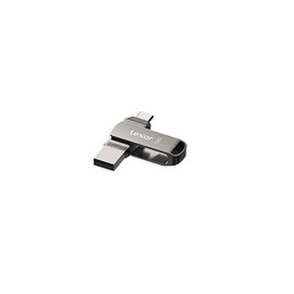 Lexar Unidad Dual JumpDrive D400 USB 3.1 Tipo C y Tipo A, hasta 130 MB/s de Lectura (LJDD400128G-BNQNU)