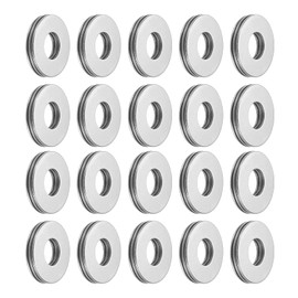 Kozelo 20pcs AXK1024 Thrust Needle Roller Bearings - [10mm Bore x 24mm OD x 2mm Thick] Bearing with 65Mn Washers for Conveying Equipment, Chromium Steel