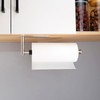 Gewtur Single Hand Operable Paper Towel Holder Under Cabinet with