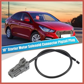 ACROPIX 10" Starter Motor Solenoid Connector Pigtail Plug Repair Harness for Hyundai Accent Azera Elantra Entourage Equus Kona Santa Fe Sonata Tiburon Tucson Veloster Veracruz Car Parts
