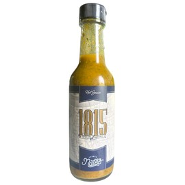 Farmer Nate's 1815 Special Reserve Hot Sauce – Gourmet Indian-Inspired Blend with Ghost Pepper, Chickpeas, Curry & Spices – Small Batch, Bold & Creamy Heat – 5 oz Bottle