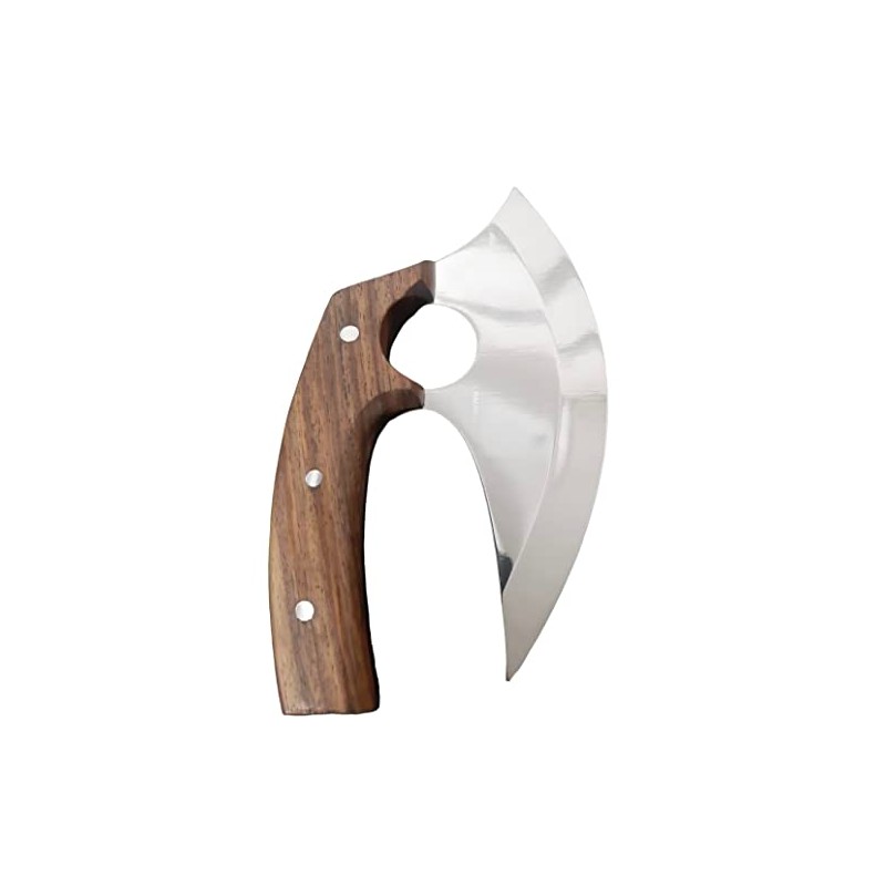 Poshland TTC-111 Custom Handmade Ulu kitchen Knife -Wood Handle (TTC-111)