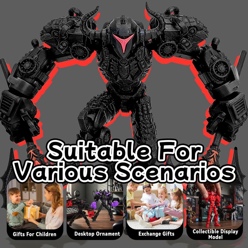 Navoxa 8in 3D Printed Articulated Dummy Robot Action Figures 13