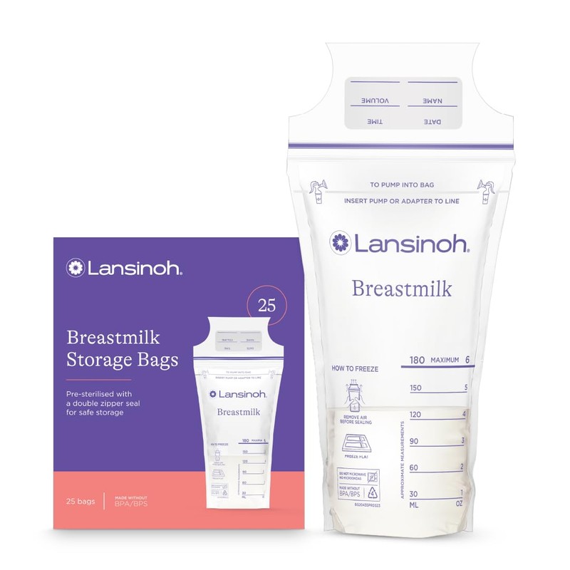 25 Bolsas para almacenar leche materna