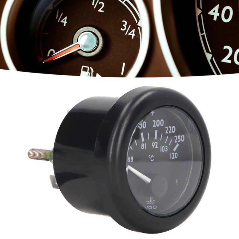 Engine Water Temperature Gauge 2in Wide Range High Accuracy Front