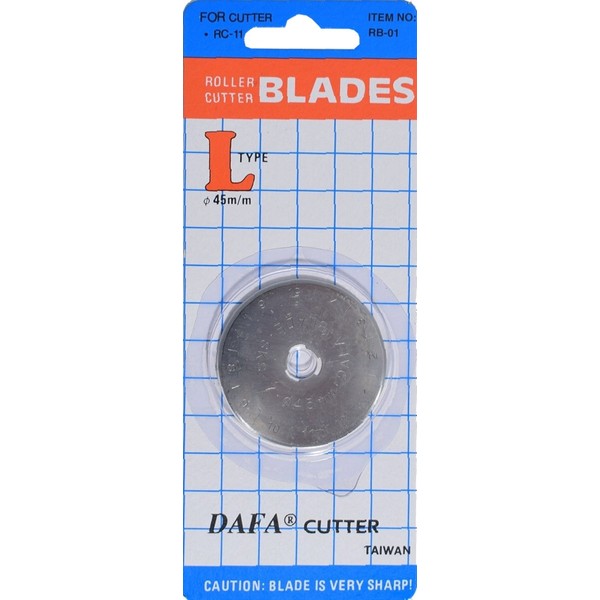 EZ Quilting Dafa Rotary Cutter Replacement Blades, Silver, 45mm