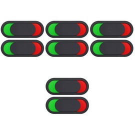 TEHAUX 8Pcs Vacant Occupied Privacy Sign Open Closed Slide Door Sign Blank Red Green Slider Indicator Meeting in Progress