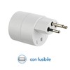 Electraline 70040 Travel Adaptor (Schuko) 2 Europe to 3 Pins
