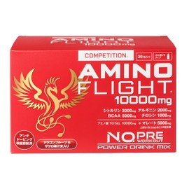 Amino Flight 10,000 mg Competition, 30 Packets, Super Amino Acids, Citrulline, Malate, Arginine, BCAA, Others, 15,000 mg/pack, Powder (Dissolves in Water)