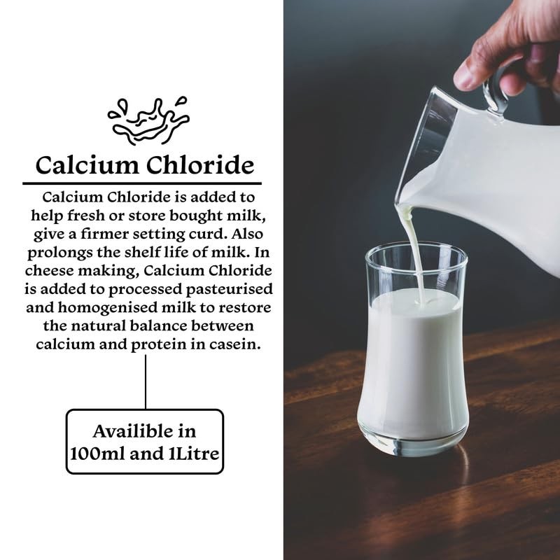 Calcium Chloride Solution for Cheese Making, Enhance Cheese Texture and