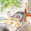 KICPOAY Swaddle Blanket for Cute Boho Sun Baby Receiving Blanket
