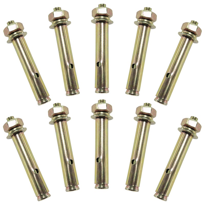 10 PCS M10 Heavy Duty Expansion Bolts,Wall Anchor Bolts (80mm)