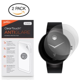 BoxWave Screen Protector Compatible with Movado Connect - ClearTouch Anti-Glare (2-Pack), Anti-Fingerprint Matte Film Skin for Movado Connect