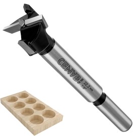 22.2mm | 7/8inch Carbide Forstner bit, 2.0mm Thickness of YG8 Carbide, Woodworking Hinge Cutter Tool Kits for Wood, Plywood and Plastic by CENYB