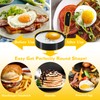 LXLOVESM 5 packs 4'' Egg Rings Set with Silicone Handle,