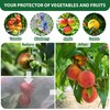 Fruit Tree Netting Bags with Drawstring, Insect Bird Netting Pest