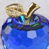 DOJOZ Crystal Apple Paperweight Craft Decoration Table top Ornament Statue